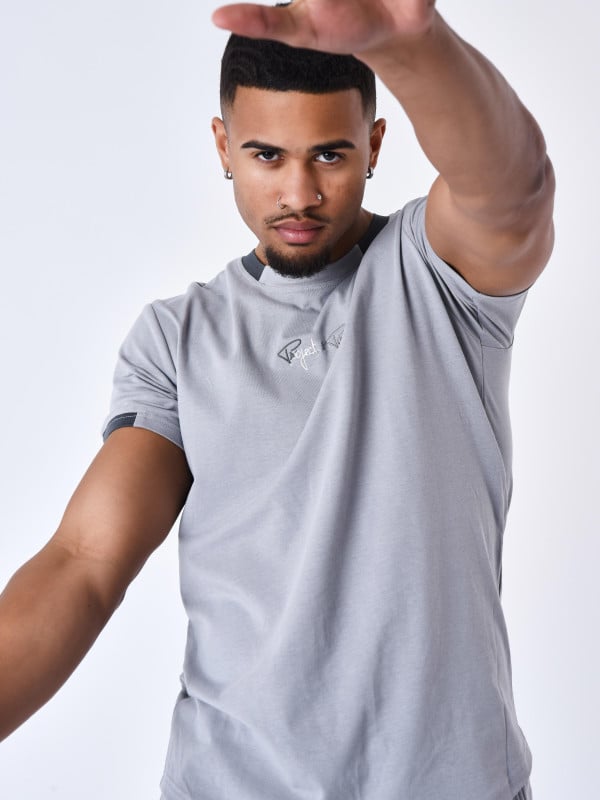 project x paris T-shirt avec bande contrastée logotée