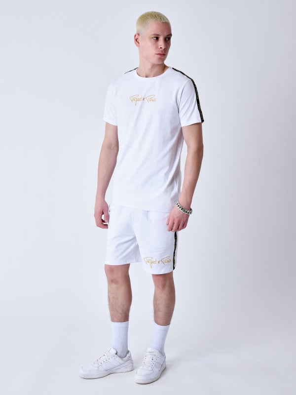 Project X Paris T-shirt Classique Bandes Brodé épaule