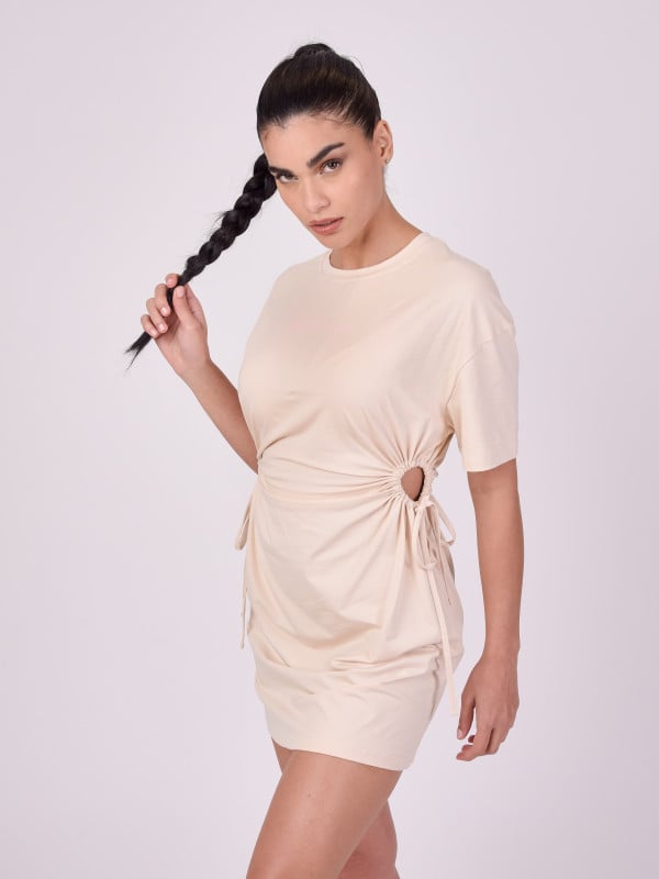 Project X Paris T-shirt Extralong Avec Cordon De Serrage