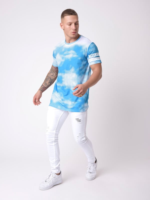 Project X Paris T-shirt Impression Nuage Abstrait Pois