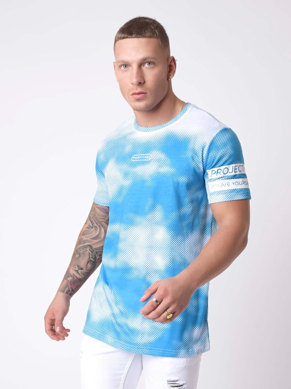 project x paris T-shirt impression nuage abstrait pois