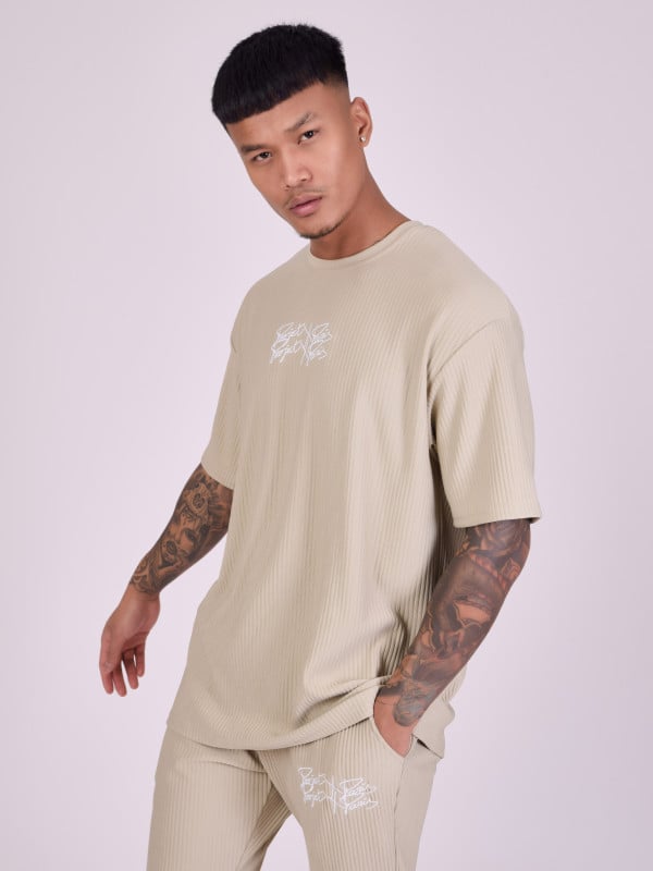Project X Paris T-shirt Oversize En Matière Texturé
