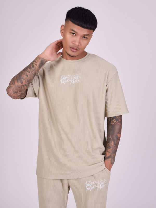 Project X Paris T-shirt Oversize En Matière Texturé