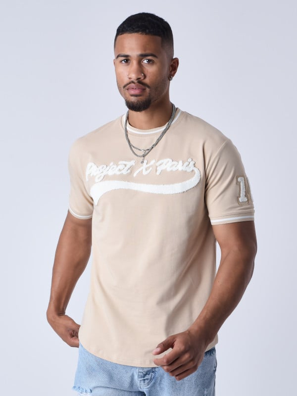 project x paris T-shirt style universitaire avec logo