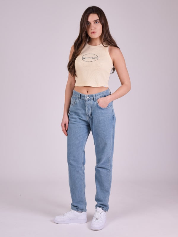 Project X Paris Top Sans Manche Effet Nid D'abeille