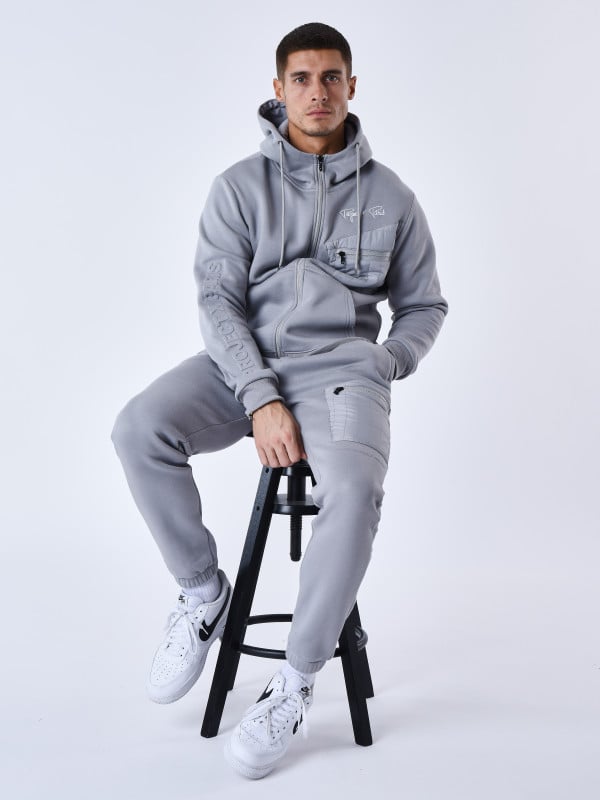 Project X Paris Veste à Capuche Avec Empiècement Bi-matière