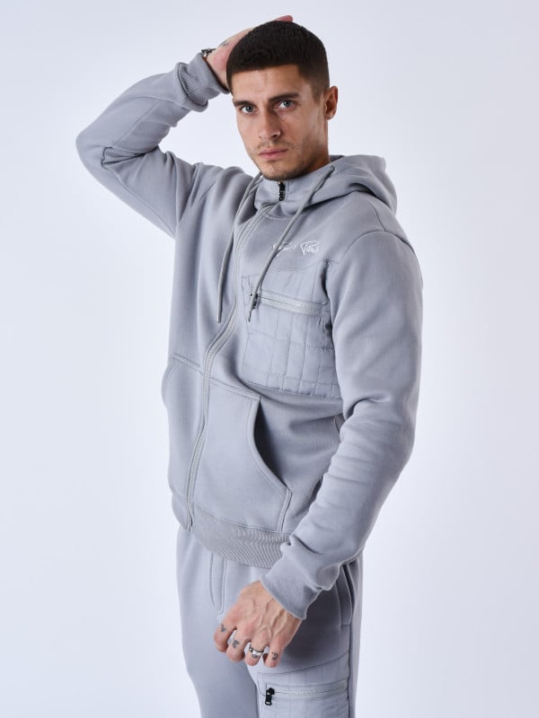 Project X Paris Veste à Capuche Avec Empiècement Bi-matière