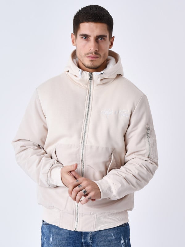 Project X Paris Veste à Capuche Bi-matière Doublure Moumoute