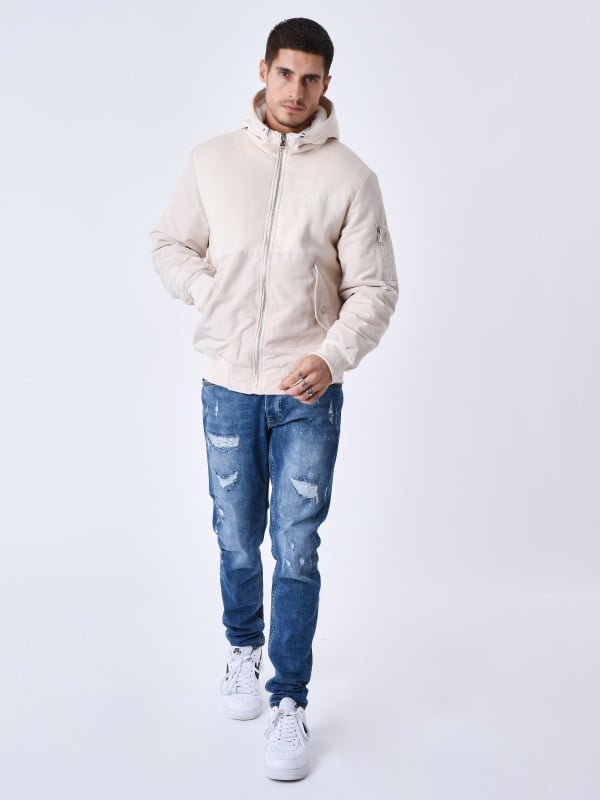 Project X Paris Veste à Capuche Bi-matière Doublure Moumoute