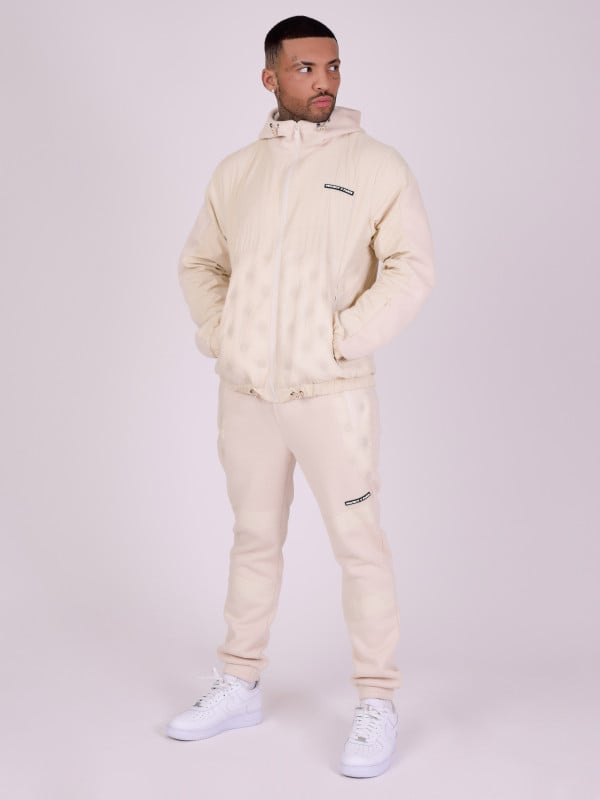 Project X Paris Veste à Capuche Bi-matière Matelassage Rond