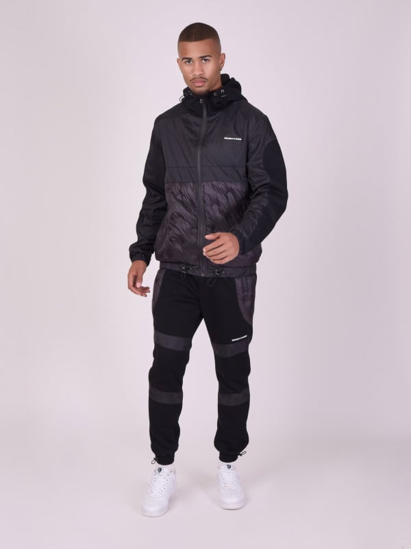 Project X Paris Veste à Capuche Bi-matière Matelassage Rond