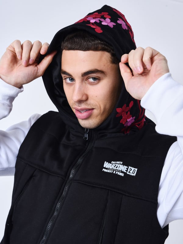 Project X Paris Veste à Capuche Sans Manches Call Of Duty Broderie Sakura