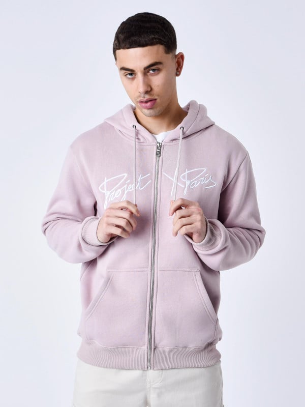Project X Paris Veste A Capuche Zippé à Broderie Origin
