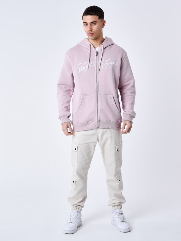 Project X Paris Veste A Capuche Zippé à Broderie Origin