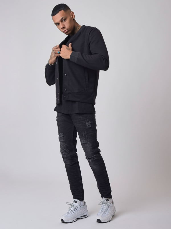 Project X Paris Veste Basic Col Teddy Relief Emmanchure