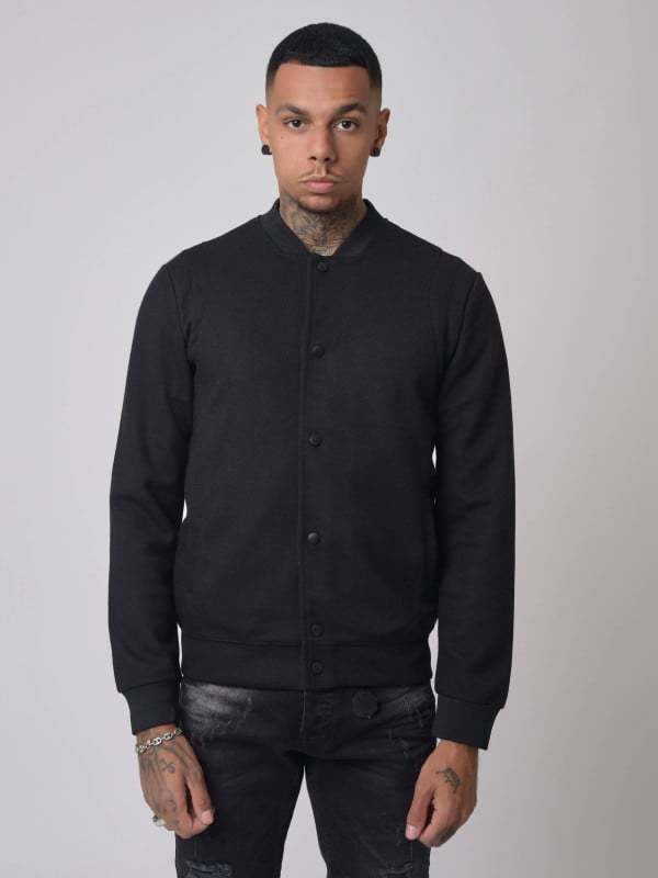project x paris Veste basic col teddy relief emmanchure