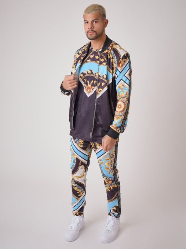 Project X Paris Veste Col Bomber Motif Baroque "Baba Collab"