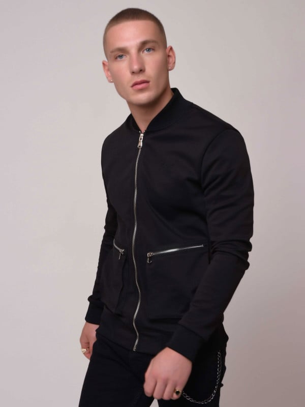project x paris Veste col teddy avec maxi poche zippée