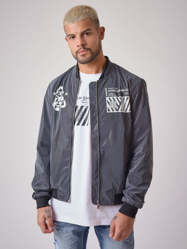 project x paris Veste col teddy graphisme " Baba Collab"