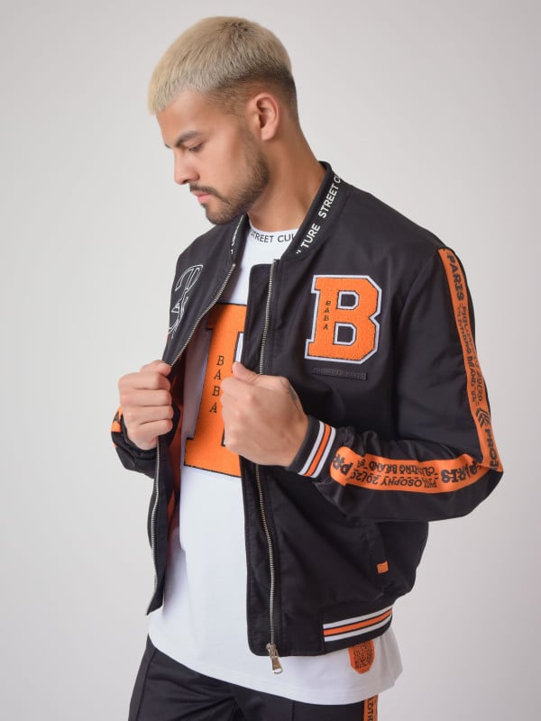 Project X Paris Veste Col Teddy Style Baseball " Baba Collab"