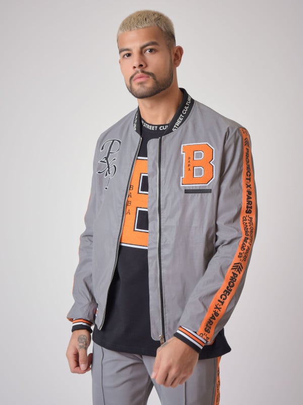 project x paris Veste col teddy Style baseball " Baba Collab"