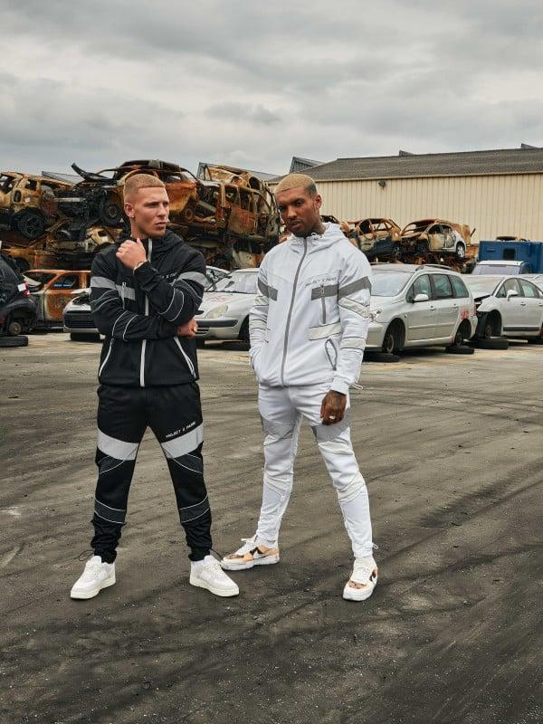 Project X Paris Veste Mi-longue Style Biker Réfléchissant