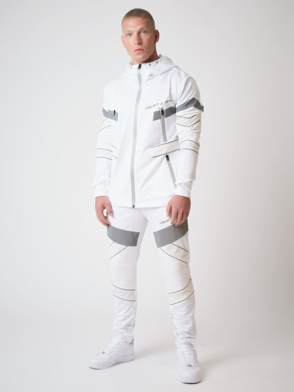 Project X Paris Veste Mi-longue Style Biker Réfléchissant