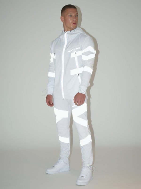 Project X Paris Veste Mi-longue Style Biker Réfléchissant