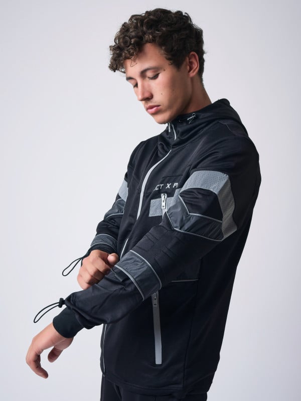 Project X Paris Veste Mi-longue Style Biker Réfléchissant