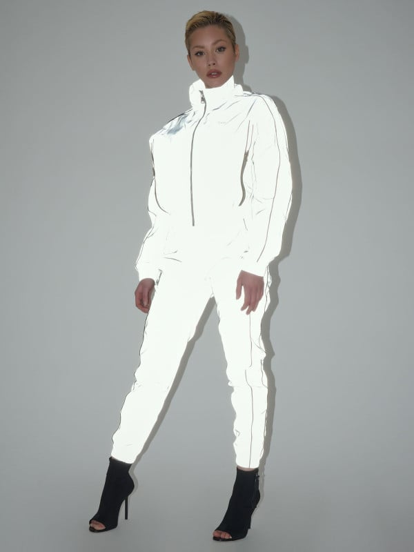 Project X Paris Veste Oversize élastiquée Col Montant Réfléchissante Avec Piping