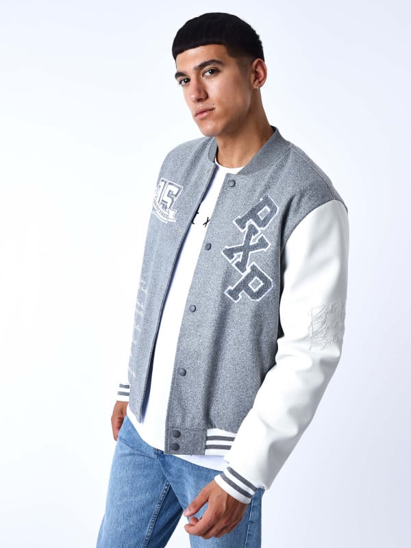 Project X Paris Veste Oversize Style Universitaire Avec écusson Brodés