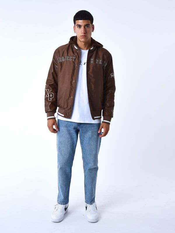 Project X Paris Veste Oversize Style Universitaire Avec écusson Brodés