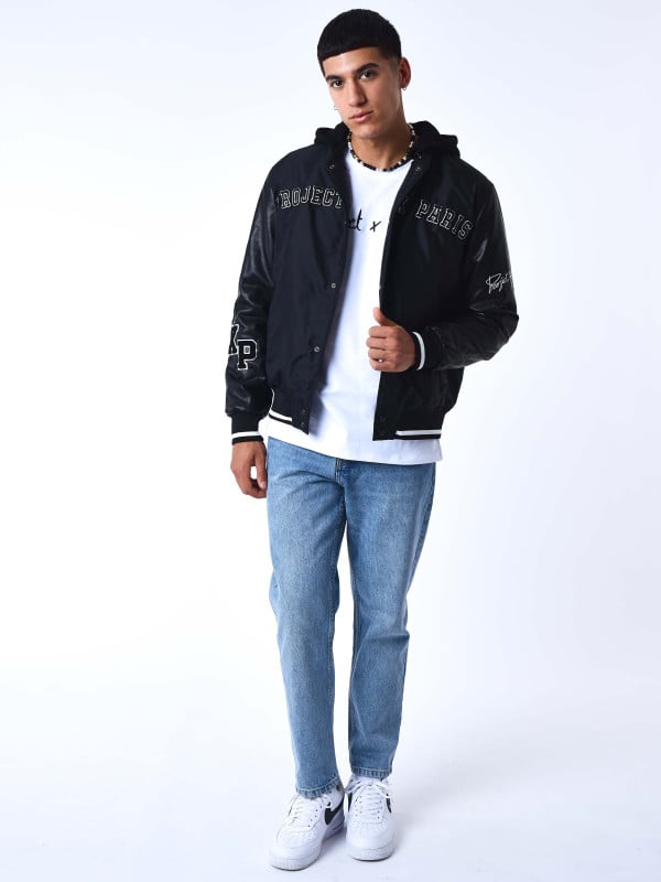 Project X Paris Veste Oversize Style Universitaire Avec écusson Brodés