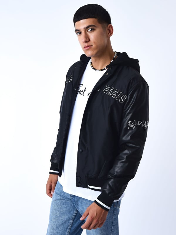 Project X Paris Veste Oversize Style Universitaire Avec écusson Brodés