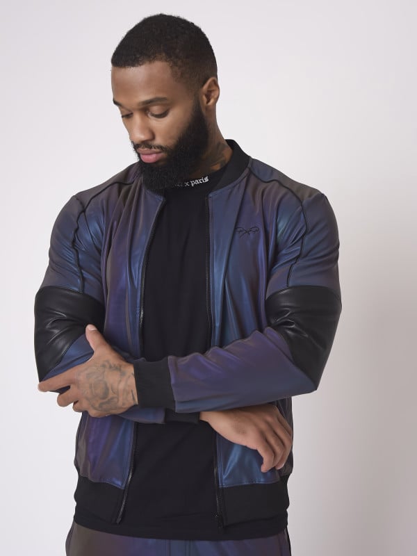 project x paris Veste style bomber empiècement reflect