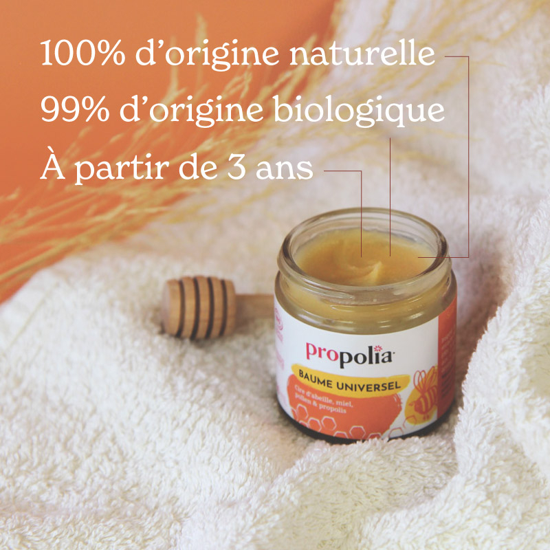 Propolia Baume Universel - Miel Propolis Pollen & Cire D'abeille