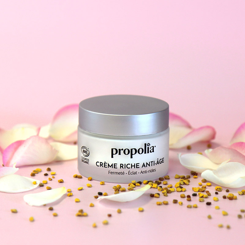 Propolia Crème Riche Anti-âge Certifiée Bio - Pollen & Acide Hyaluronique