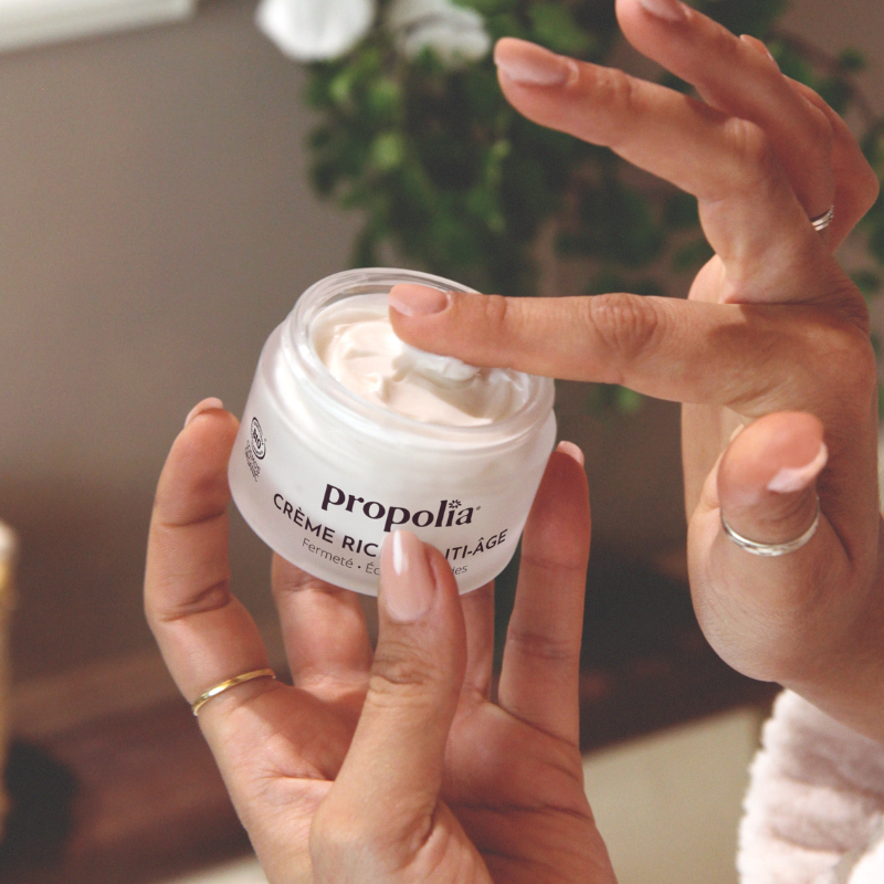 Propolia Crème Riche Anti-âge Certifiée Bio - Pollen & Acide Hyaluronique