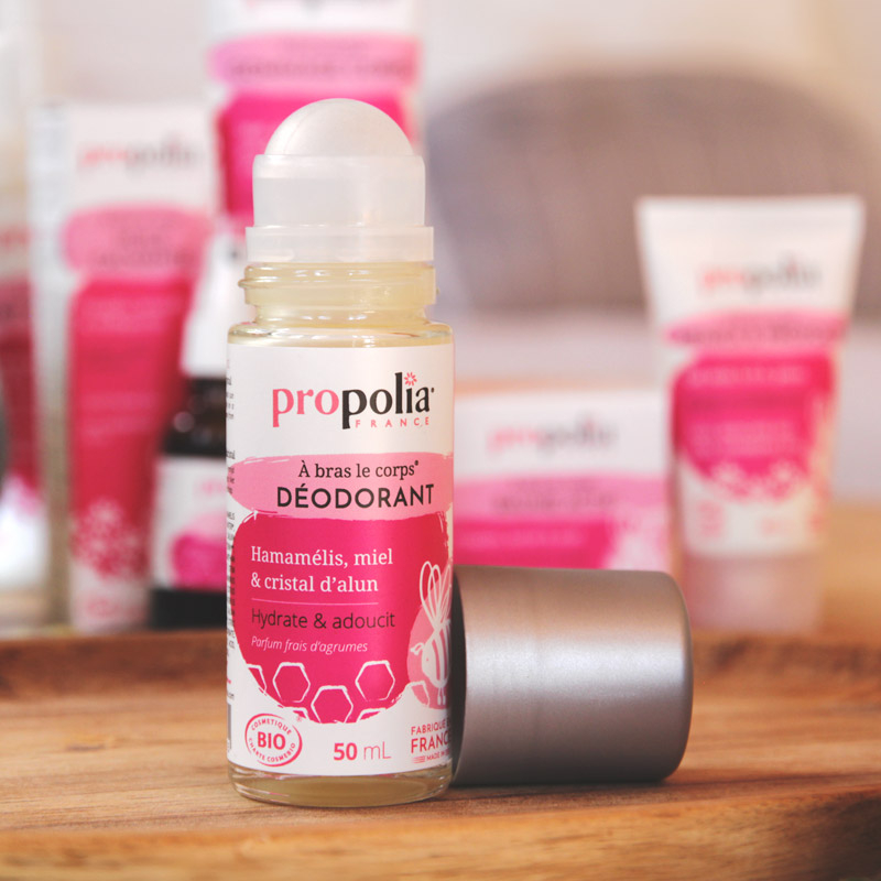 Propolia Déodorant Certifié Bio Miel Hamamélis & Cristal D'alun