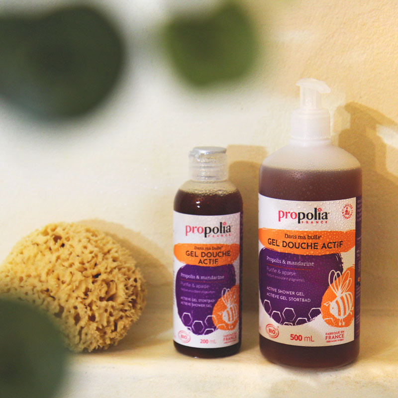 Propolia Gel Douche Actif Certifié Bio Propolis & Mandarine