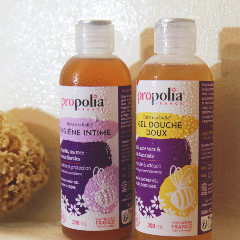 Propolia Gel Douche Doux Certifié Bio Miel Aloe Vera & Lait D'amande