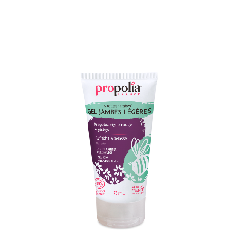 propolia Gel jambes légères certifié Bio Propolis Vigne rouge & Ginkgo