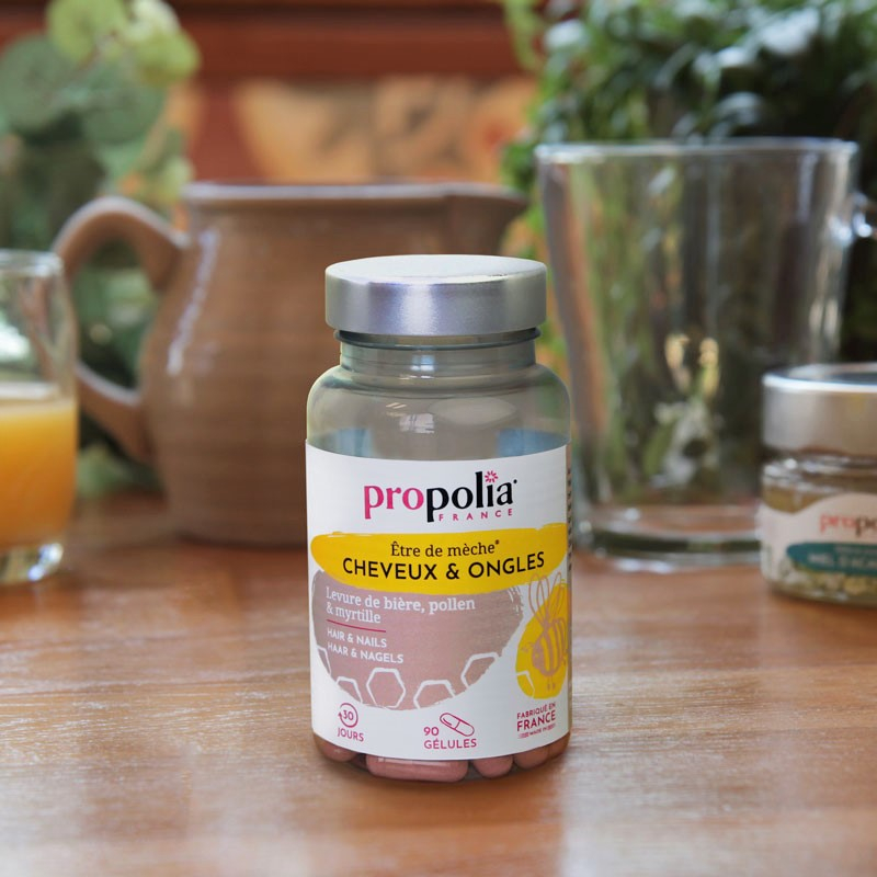 Propolia Gélules Cheveux & Ongles Pollen Levure De Bière & Myrtille