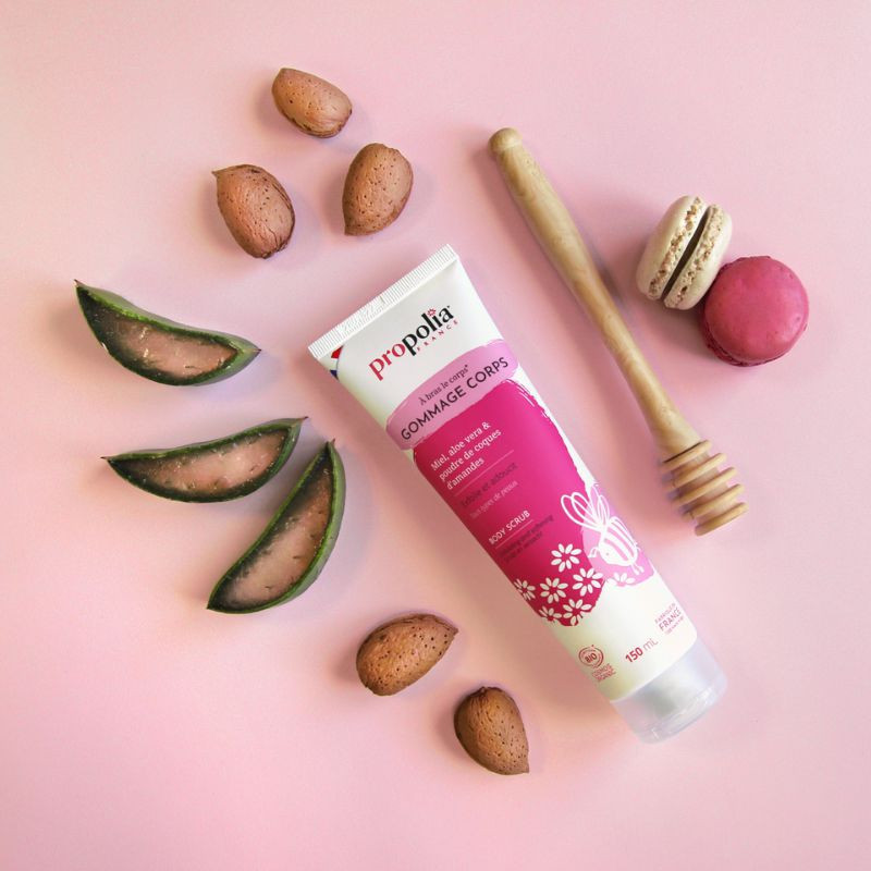 Propolia Gommage Corps Certifié Bio Miel Aloe Vera Poudre D'amandes