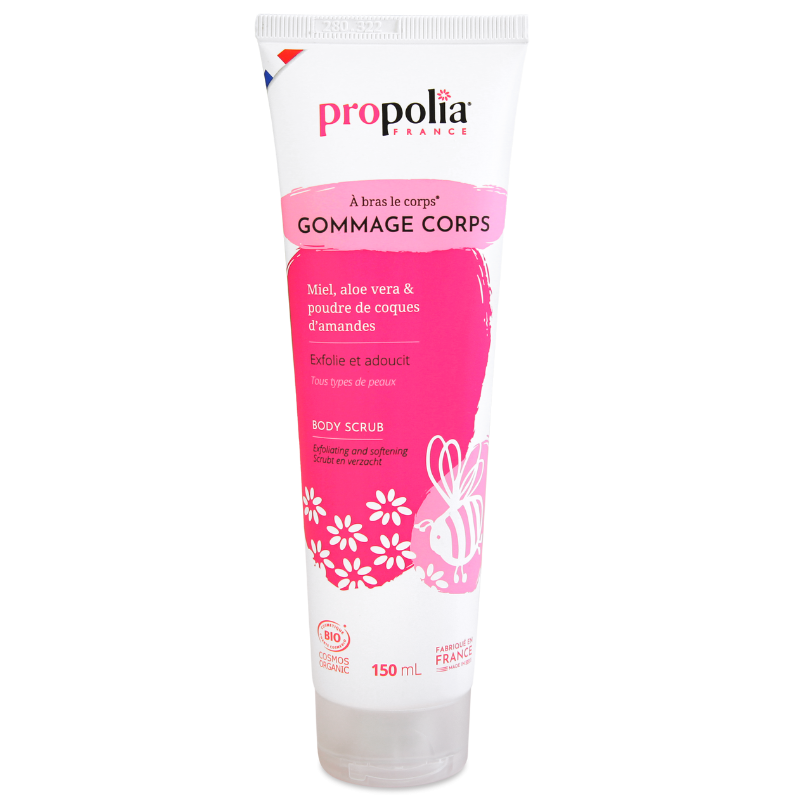 propolia Gommage Corps certifié Bio Miel Aloe vera poudre d'amandes propolia Gommage Corps certifié Bio Miel Aloe vera poudre d'amandes
