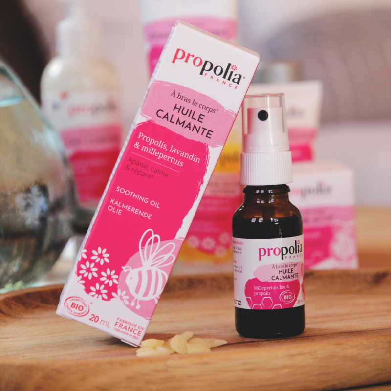 Propolia Huile Calmante Certifiée Bio Propolis Lavandin & Millepertuis
