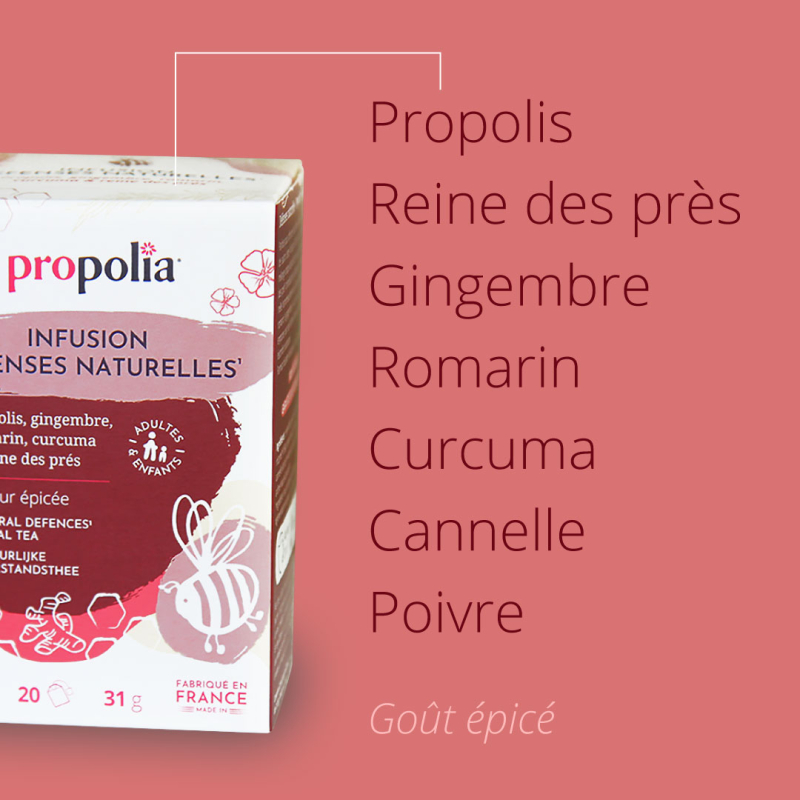 Propolia Infusion Défenses Naturelles Bio Propolis & Plantes