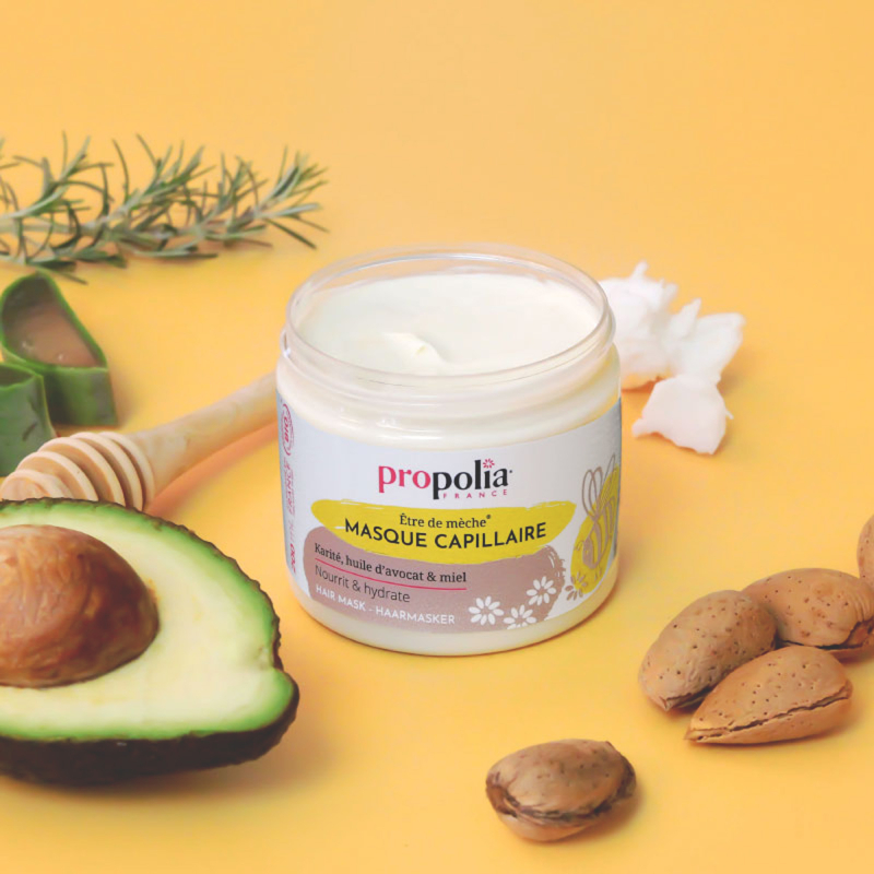 Propolia Masque Cheveux Certifié Bio Karité Miel & Huile D'avocat
