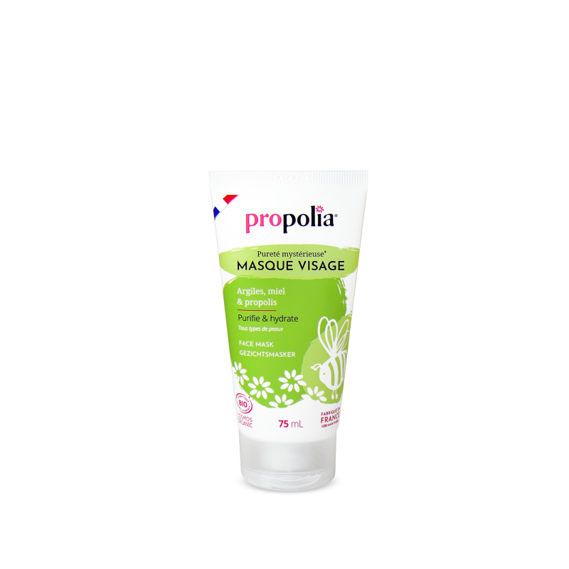 propolia Masque visage certifié Bio Propolis Miel Kaolin & Illite