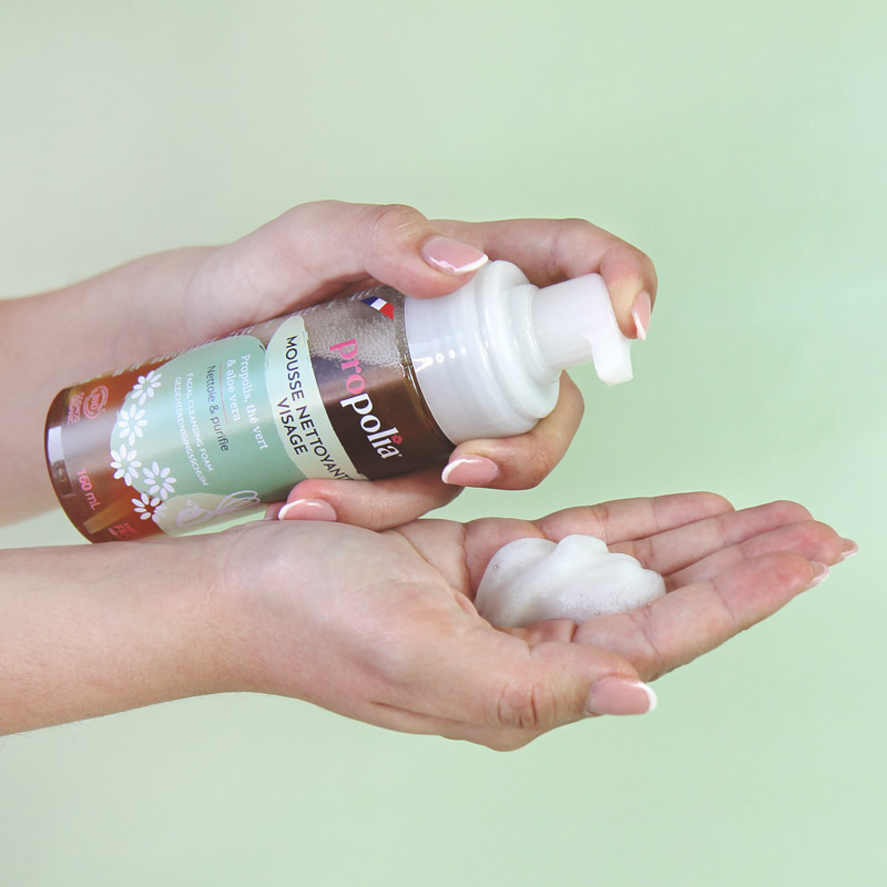 Propolia Mousse Nettoyante Certifiée Bio Propolis Thé Vert & Aloe Vera
